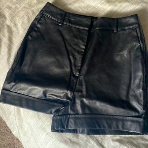 Express high rise leather short